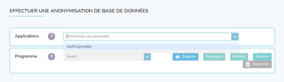 Capture d'écran de l'étape